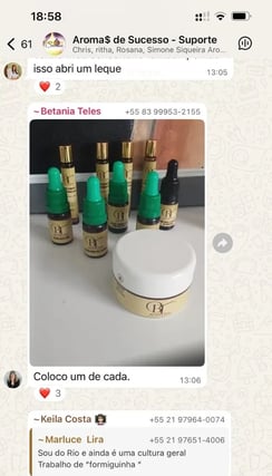 Depoimento de aluna sobre o curso