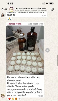 Depoimento de aluna sobre a experiência